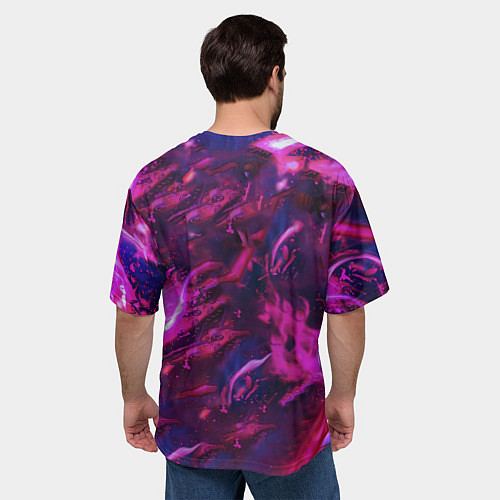 Мужская футболка оверсайз Клинок рассекающий демонов - аниме / 3D-принт – фото 4