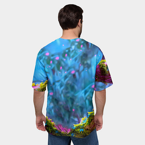 Мужская футболка оверсайз Коала на дереве / 3D-принт – фото 4