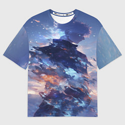 Футболка оверсайз мужская Аниме - магическая битва, цвет: 3D-принт