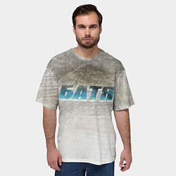 Футболка оверсайз мужская Батя в здании - галлюцинации, цвет: 3D-принт — фото 2