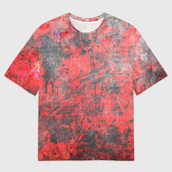 Мужская футболка оверсайз Абстракция - grunge vibe