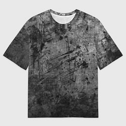 Футболка оверсайз мужская Абстракция - grunge break, цвет: 3D-принт