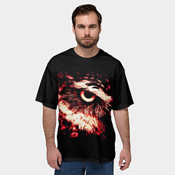 Футболка оверсайз мужская Совух - светлый, цвет: 3D-принт — фото 2