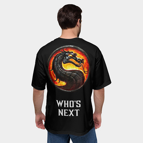 Мужская футболка оверсайз Mortal kombat - baraka / 3D-принт – фото 4