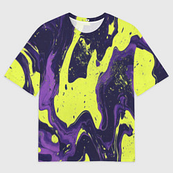 Футболка оверсайз мужская Камуфляжный пятна, цвет: 3D-принт