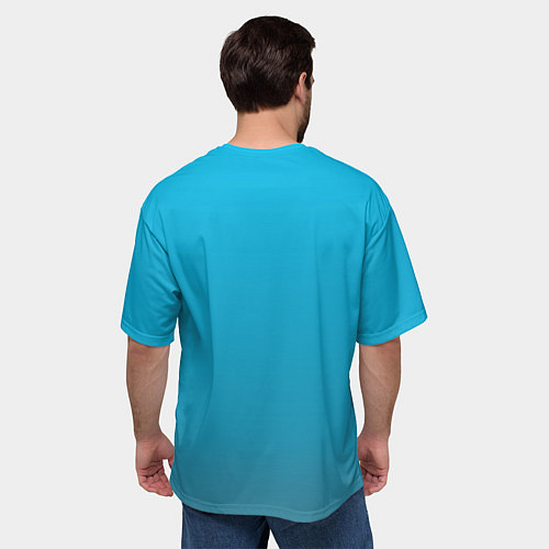 Мужская футболка оверсайз Mortal Kombat - Sub-Zero / 3D-принт – фото 4