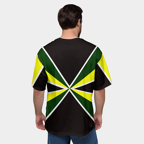 Мужская футболка оверсайз Мотострелковые войска: шеврон без текста / 3D-принт – фото 4