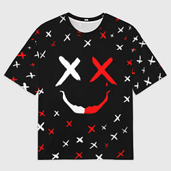Футболка оверсайз мужская Smile face, цвет: 3D-принт