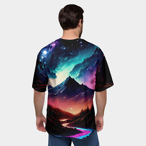 Мужская футболка оверсайз Silvervale / 3D-принт – фото 4