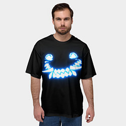 Футболка оверсайз мужская Улыбка демона, цвет: 3D-принт — фото 2