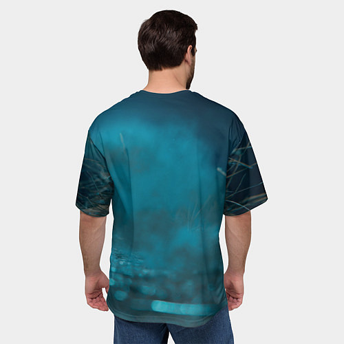 Мужская футболка оверсайз Котенок выходит на тропу войны / 3D-принт – фото 4