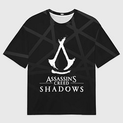 Футболка оверсайз мужская Assassins creed shadows - монохромный, цвет: 3D-принт
