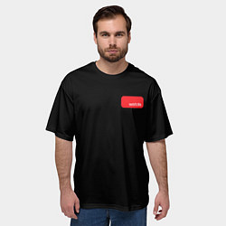 Футболка оверсайз мужская Punk dragonfly with paint strokes, цвет: 3D-принт — фото 2