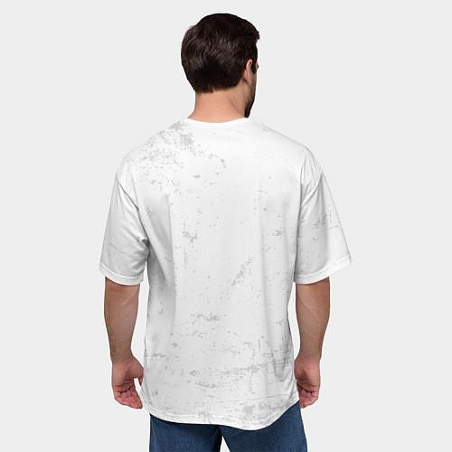 Мужская футболка оверсайз Кот инь ян / 3D-принт – фото 4