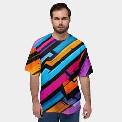 Футболка оверсайз мужская Абстракция с граффити, цвет: 3D-принт — фото 2