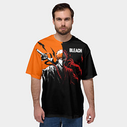 Футболка оверсайз мужская Bleach Ичиго Куросаки, цвет: 3D-принт — фото 2