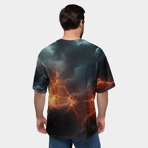 Мужская футболка оверсайз Stronghold сrusader небесная мощь / 3D-принт – фото 4
