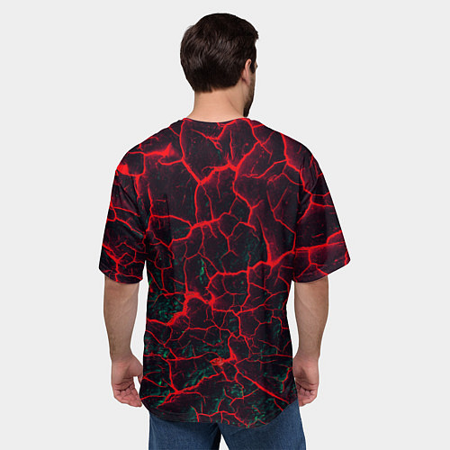 Мужская футболка оверсайз Москва Георгий Победоносец / 3D-принт – фото 4