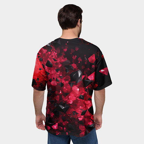 Мужская футболка оверсайз Московский герб / 3D-принт – фото 4