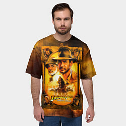 Футболка оверсайз мужская Indiana Jones and raiders of lost ark, цвет: 3D-принт — фото 2
