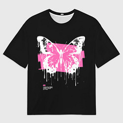 Мужская футболка оверсайз Butterfly Tattoo