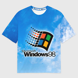 Футболка оверсайз мужская Mindows 98 logo, цвет: 3D-принт