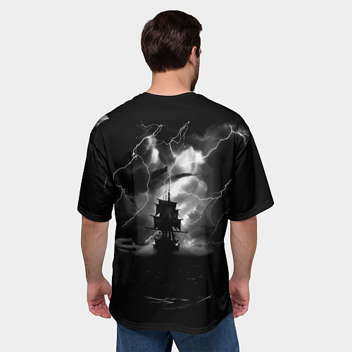 Мужская футболка оверсайз Все дуреют с этих пиратов / 3D-принт – фото 4