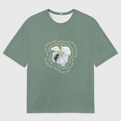 Футболка оверсайз мужская Весна пчела на цветке, цвет: 3D-принт