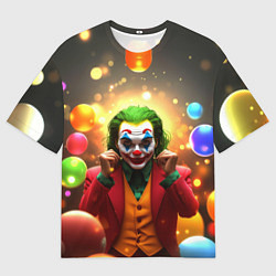 Футболка оверсайз мужская Джокер в шариках, цвет: 3D-принт