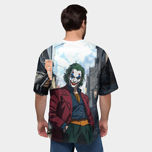 Мужская футболка оверсайз Аниме Джокер / 3D-принт – фото 4