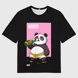 Футболка оверсайз мужская Rum and Panda, цвет: 3D-принт