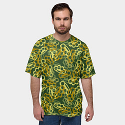 Футболка оверсайз мужская Зелёные кастеты, цвет: 3D-принт — фото 2