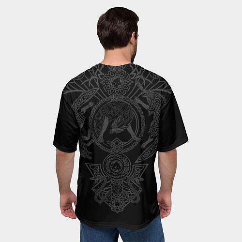 Мужская футболка оверсайз Помни свои корни: в тебе течёт кровь богов / 3D-принт – фото 4