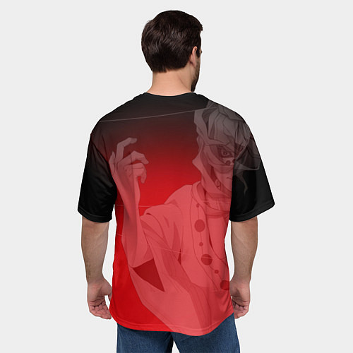 Мужская футболка оверсайз Гора Натагумо - демон паук / 3D-принт – фото 4