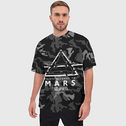 Футболка оверсайз мужская 30 Seconds to Mars - poster, цвет: 3D-принт — фото 2