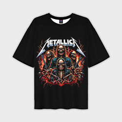 Футболка оверсайз мужская Metallica forever - thrash metal, цвет: 3D-принт