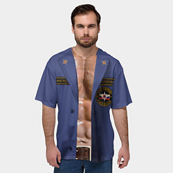 Футболка оверсайз мужская Форма пожарного спасателя МЧС, цвет: 3D-принт — фото 2