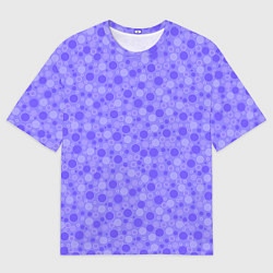 Мужская футболка оверсайз Фиолетовый сиреневый пузыри
