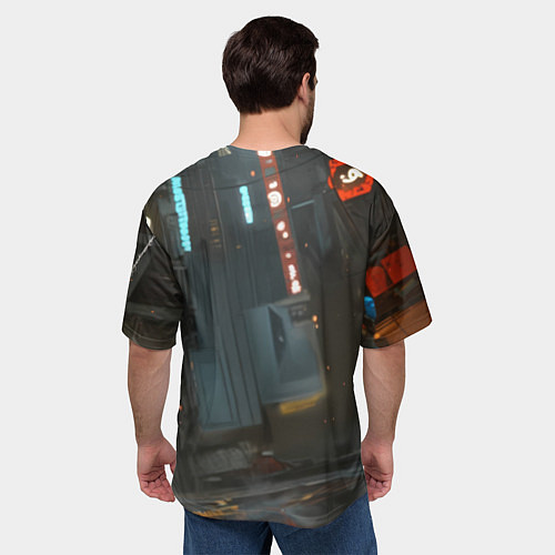Мужская футболка оверсайз Человек паук бежит / 3D-принт – фото 4