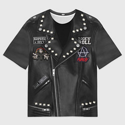 Футболка оверсайз мужская Король и шут косуха, цвет: 3D-принт