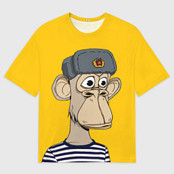 Футболка оверсайз мужская NFT ape turtleneck, цвет: 3D-принт
