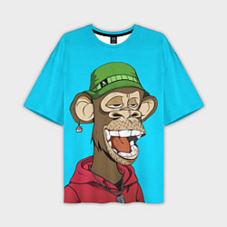 Футболка оверсайз мужская NFT smile ape, цвет: 3D-принт