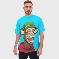 Футболка оверсайз мужская NFT smile ape, цвет: 3D-принт — фото 2