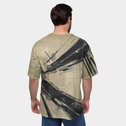 Мужская футболка оверсайз Автомобиль для уличной гонки / 3D-принт – фото 4