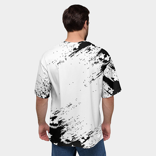 Мужская футболка оверсайз Marshmello x Linkin park / 3D-принт – фото 4