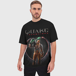 Футболка оверсайз мужская Quake champions - Visor, цвет: 3D-принт — фото 2