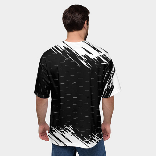Мужская футболка оверсайз Король и шут краски броня / 3D-принт – фото 4