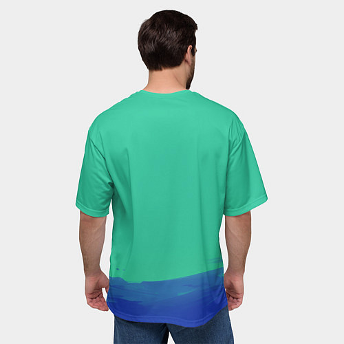 Мужская футболка оверсайз Марк Скаут - Разделение / 3D-принт – фото 4