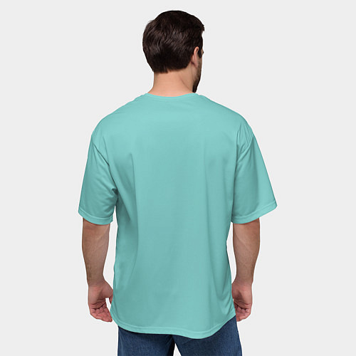 Мужская футболка оверсайз Маяк и розы / 3D-принт – фото 4