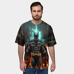 Футболка оверсайз мужская Бэтмен эпик, цвет: 3D-принт — фото 2